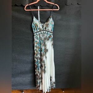 Peacock feather dress
